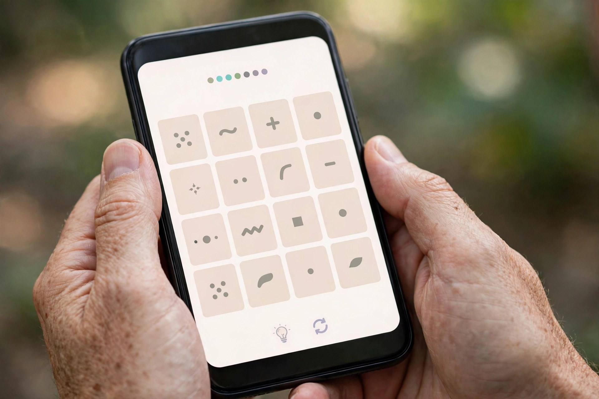 Playing a free browser word puzzle game on a phone