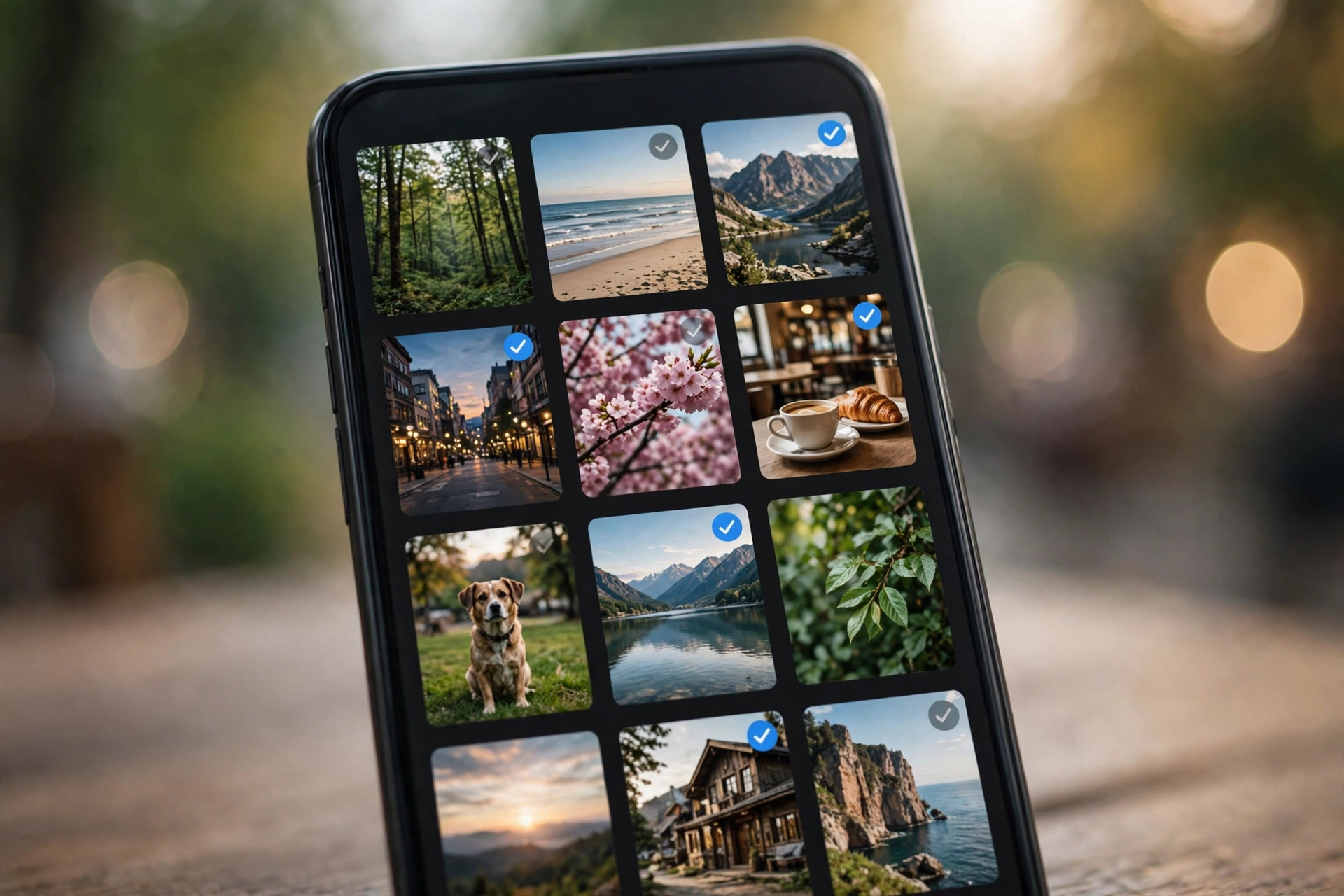 Deleting duplicate and blurry photos to organize phone photos
